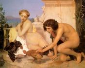 Young Greeks Encouraging Cocks to Fight - 让·莱昂·杰罗姆